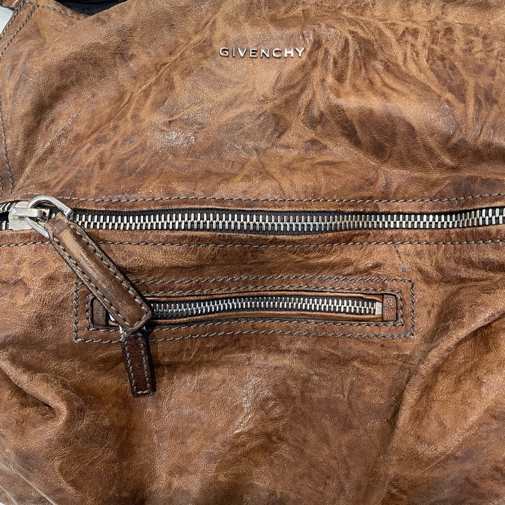 Givenchy Medium Pandora Charcoal Sheepskin Leather Bag